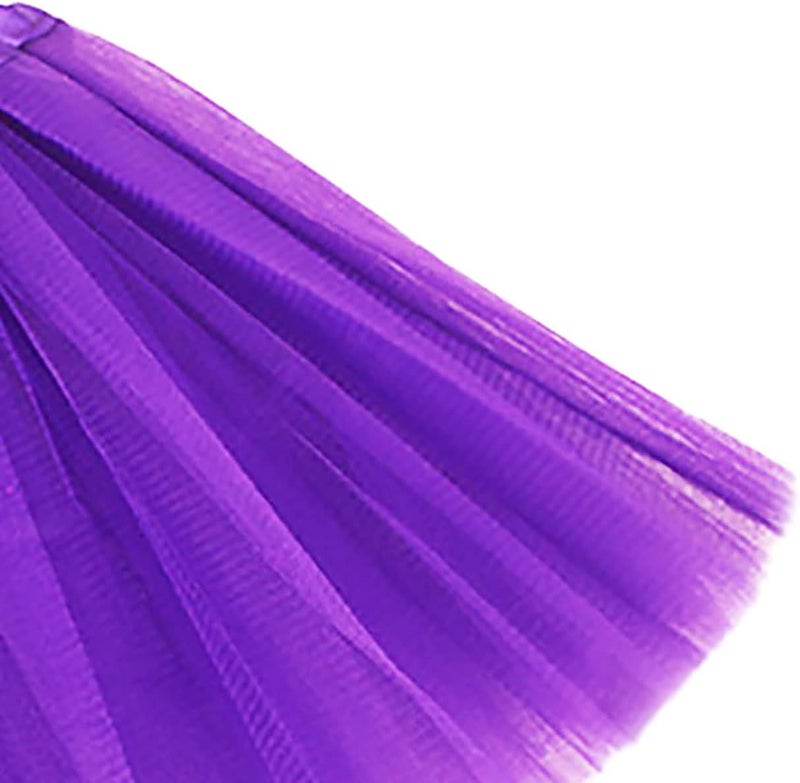 Ayhcclth Girls Tutu Classic Elastic 3 or 4 Layered Tulle Skirt Tutu for Toddler Girl, 2-8Years - Image 3